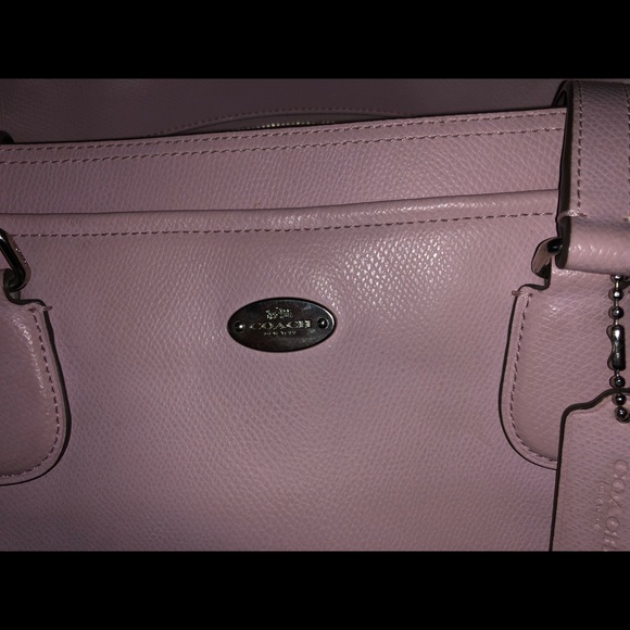 Large pink coach diaper bag